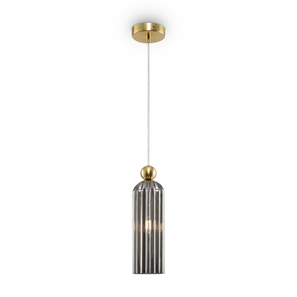 Св-к подвесной Antic 40W E14 серый/стекло Maytoni Modern