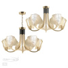 Люстра E14 5*40W VENTAGLIO золотой/чёрный/стекло ODEON LIGHT