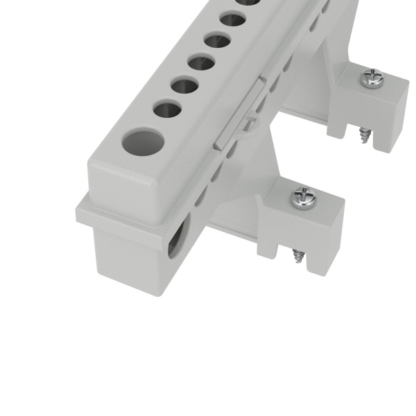 Клеммный блок (2х8 мод. + суппорты) в комплекте с крепежом DKC