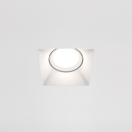 Встраиваемый светильник 1*GU10 50Вт Белый IP20 Downlight DL042-01-SQ-W Technical Maytoni
