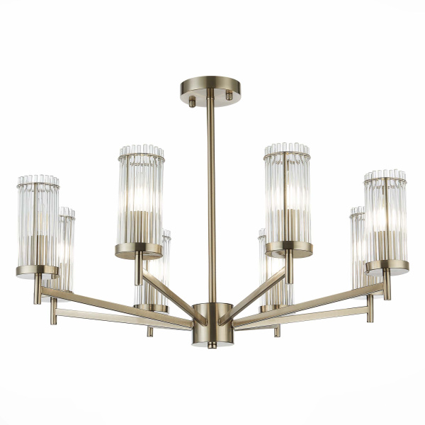 Люстра потолочная Никель/Прозрачный E14 8*60Вт SL1233.102.08 ST LUCE