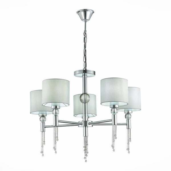 Светильник подвесной Хром/Серый E27 5*60Вт SLE105173-05 EVOLUCE