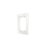 Рамка стеклянная Voltum S70 на 1 пост, (белый, матовый, стекло)
