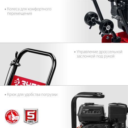 ГРУНТ-15 виброплита бензиновая, 15 кН, ЗУБР