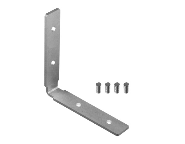 Соединитель угловой GP8051 SL серебро 46*46*10мм для алюминиевого профиля "Profile System" Ambrella Light