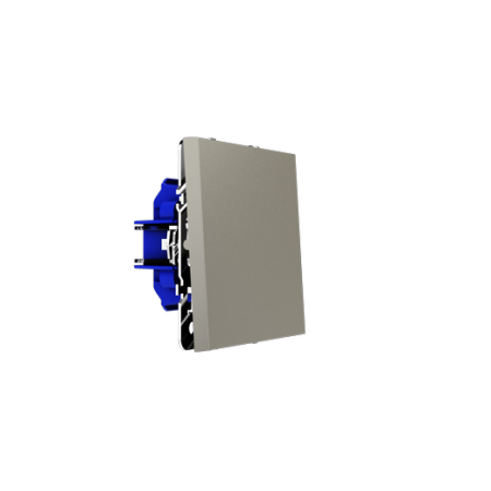 Проходной переключатель встраиваемый Voltum S70 одноклавишный 10А, (шелк)