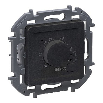 INSPIRIA Терморегулятор для тёплого пола с внешним датчиком антрацит Legrand