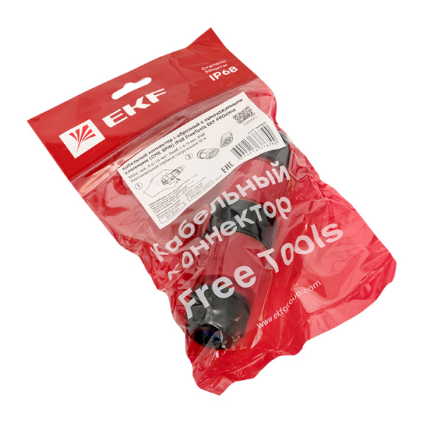 Кабельный коннектор I-образный разъемный (СМК 5PIN) IP68 FreeTools PROxima EKF