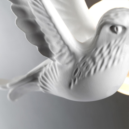 Настенный св-к IP20 LED 3W 122Лм 3000K COLOMBELLA белый гипс B ODEON LIGHT