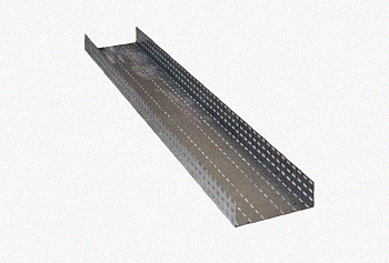 Лоток перфорированный ЛМ 100х100х3000 УТ1,5, оцинкованный лист S1,0