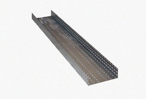 Лоток перфорированный ЛМ 100х100х3000 УТ1,5, оцинкованный лист S1,0