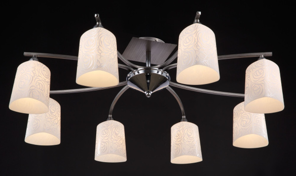 Потолочный светильник 8*E14 40Вт Хром IP20 Ciclo FR5117CL-08CH Freya