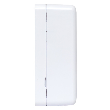 Корпус настенной розетки TERACOM PRO на 1 модуль Keystone со шторкой и маркером белый EKF