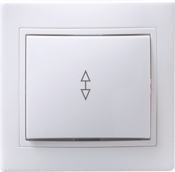 Выключатель 1-клавишный проходной ВСп10-1-0-КБ 10А КВАРТА белый IEK