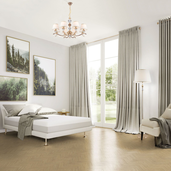 Классический торшер с абажуром 1*E27 60Вт золотой IP20 Sortino (01072/1 золото) Eurosvet