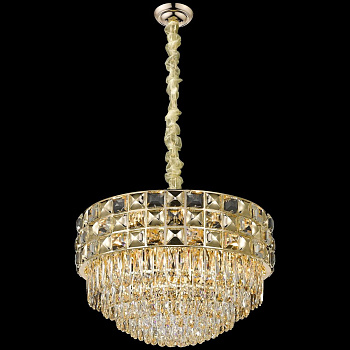 Люстра подвесная Золотой/Прозрачный E14 16*40Вт WE133.16.303 WERTMARK