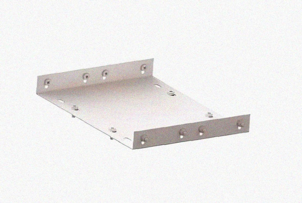 Соединитель лотковый замковый СЛЗ-100х50х1,5 УТ1,5, оцинкованный лист, S1,5