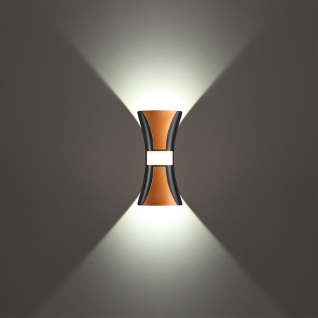 Св-к ландшафтный св/д IP54 LED 4000К 12W 85-265V CALLE черный/золото NOVOTECH