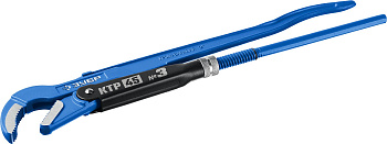 КТР-45, №3, ключ трубный, изогнутые губки ЗУБР