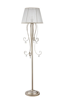 Напольный светильник (торшер) 1*E14 40Вт Кремовый с Золотом IP20 Simone FR2020-FL-01-BG Freya