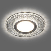 Светильник встраиваемый с LED подсветкой Feron CD943 потолочный MR16 G5.3 прозрачный, хром