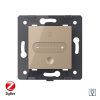 Одноклавишный проходной сенсорный диммер ZigBee, цвет золотой (механизм) Livolo