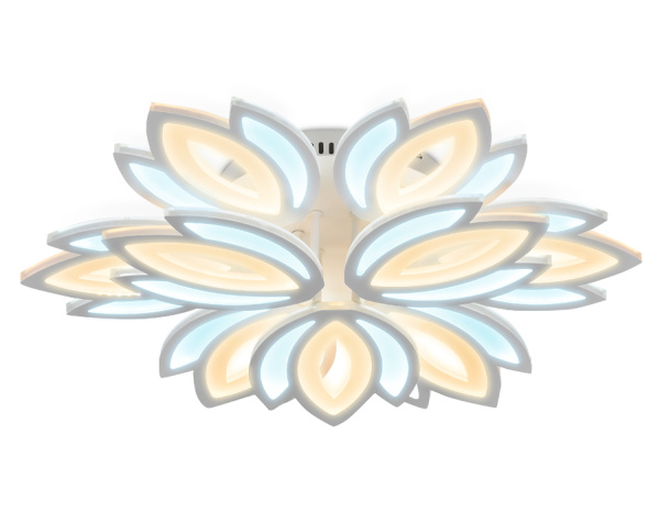 Потолочный светодиодный светильник без пульта FA457/6+3 WH белый 180W 3000K/6400K D640*110 (Без ПДУ) Ambrella Light