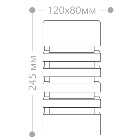 Светильник садово-парковый Feron DH0602,на стену, E27 230V, черный