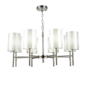 Светильник подвесной Никель/Белый E14 8*40Вт SLE107303-08 EVOLUCE