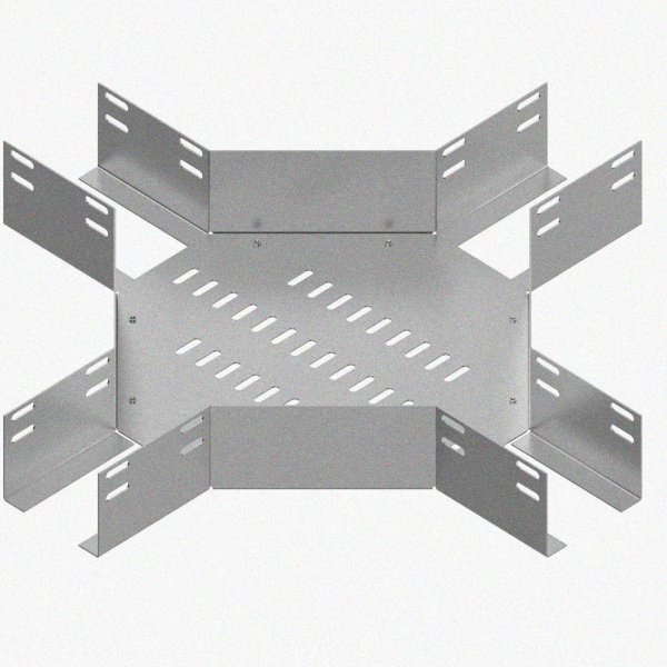 Лоток крестообразный глухой КМГ 150х50 УТ1,5, оцинкованный лист S1,0