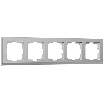 Stark Рамка на 5 постов (серебряный) Werkel