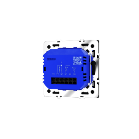 Терморегулятор электронный Voltum S70 с индикацией и датчиком, для теплого пола, (черный матовый)