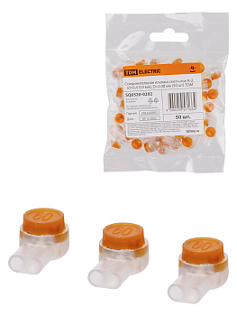 Соединительная клемма скотч-лок К-2, (d=0,4-0,9 мм), D=2,08 мм (50 шт) TDM Соединительная клемма скотч-лок К-2, (d=0,4-0,9 мм), D=2,08 мм (50 шт) TDM