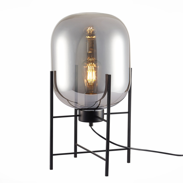 Прикроватная лампа Черный/Дымчатый E27 1*40Вт SL1050.704.01 ST LUCE