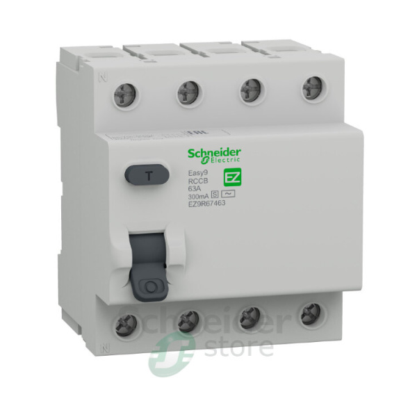 Устройство защитного отключения УЗО 4П 63А 300мА АС-S EASY 9 Schneider Electric