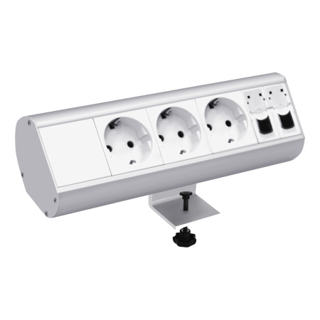 Donel Настольный розеточный блок Ovaledesign 14 мод. (7 мод. 45х45)