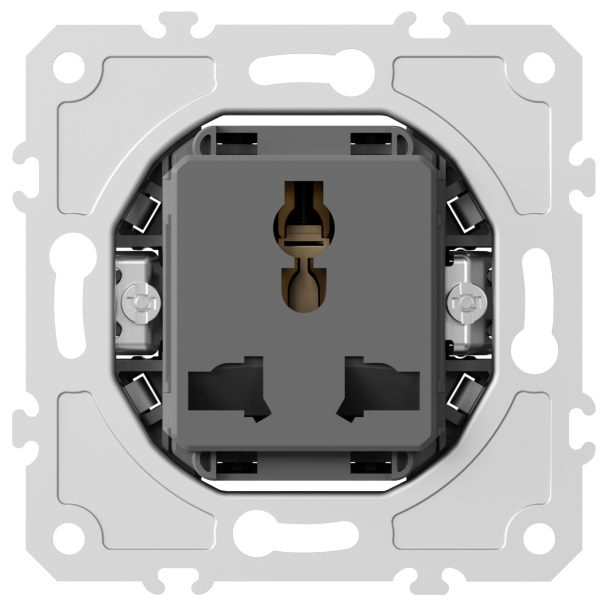 Donel механизм универсальной розетки мультистандарт 16А 250 В~ на винтах, серия DB