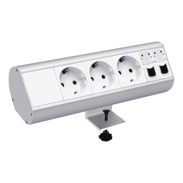 Donel Настольный розеточный блок Ovaledesign 14 мод. (7 мод. 45х45)