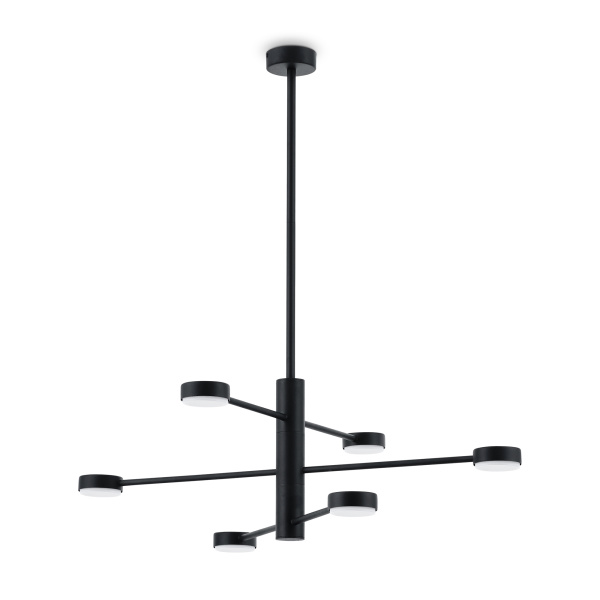 Потолочный светильник 6*GX53 48Вт Черный IP20 Tactic FR5363CL-06B Freya