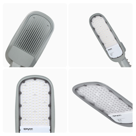 29-03 Светильник светодиодный, уличный, консольный 80Вт, 230/50Гц, 8800лм, 5000К, IP65, КСС "Ш", 495*215*80мм, Ф60мм, серый APEYRON