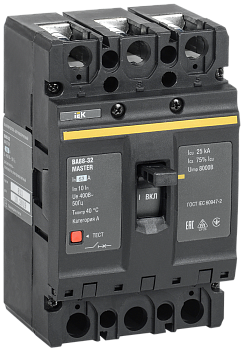Выключатель автоматический ВА88-32 3П 63А 25кА MASTER IEK
