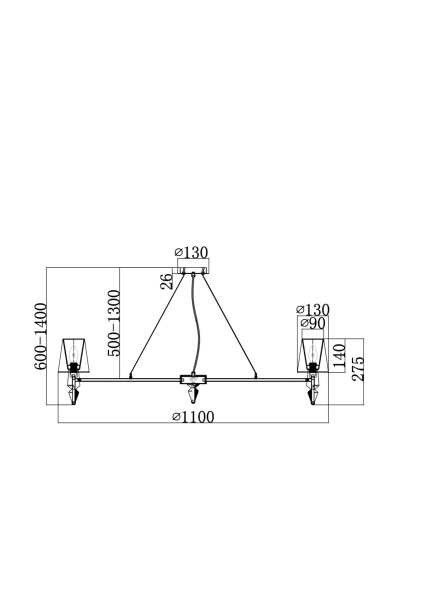 Люстра 12*E14 40Вт Никель IP20 Marseille MOD039PL-12N Maytoni