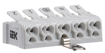 Клемма пружинная соединительная КСПз5-3L+N+PE IEK