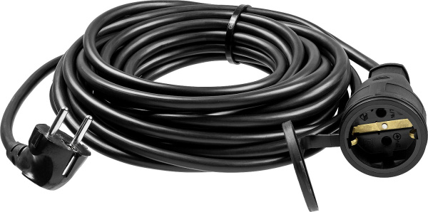 Силовой удлинитель-шнур ПВС 3х1.5 10 м 3500Вт IP44, ПВС 315-Ш, Профессионал ЗУБР