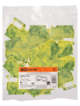 Зажим клеммный безвинтовой ЗКБ PEN быстрого зажима 4 вывода 2,5 мм2 (Ph-C PT 2,5-QUATTRO-PE) TDM