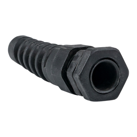 Сальник PG9 IP54 (100 шт) с гибким отводом d отв, 15 мм / d провод, 4-8 мм (чёрный) PROxima EKF