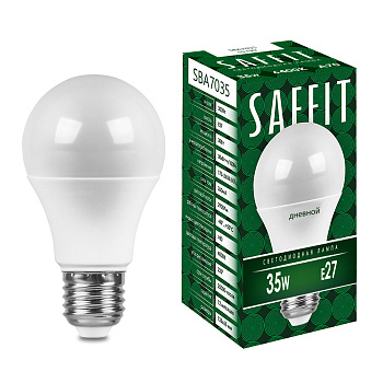 Лампа светодиодная SAFFIT SBA7035 Шар E27 35W 6400K Лампа светодиодная SAFFIT SBA7035 Шар E27 35W 6400K