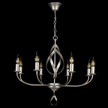 Люстра 8*E14 40Вт Серебро Антик IP20 Sealy FR5027PL-08S Freya