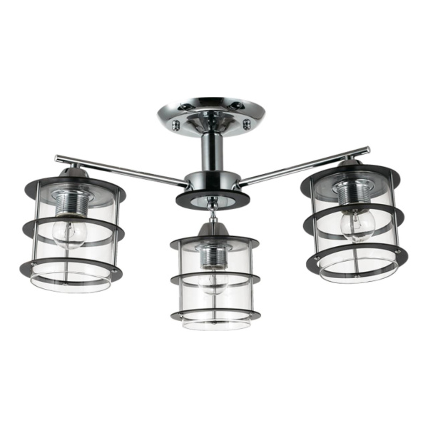 Люстра потолочная E27 3*60W 220V ROTONDUM хром LUMION