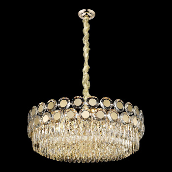 Люстра подвесная Белое золото/Прозрачный E14 25*40Вт WE134.25.303 WERTMARK